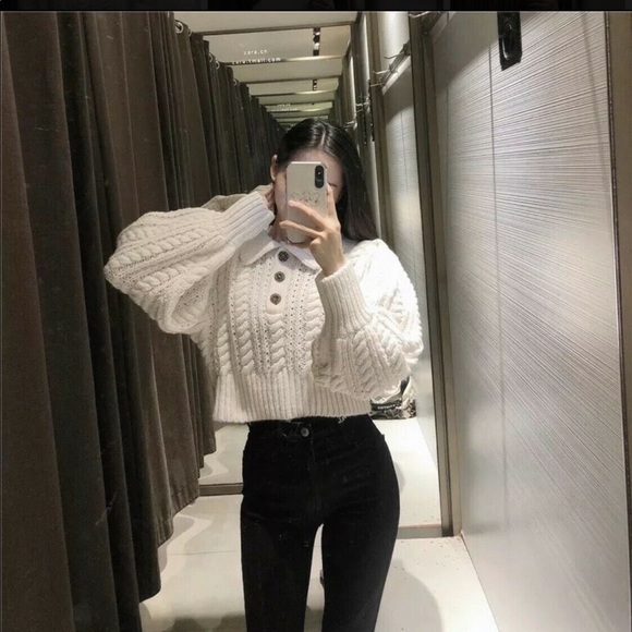 Zara Cable Knit Sweater - Picture 5 of 16